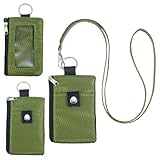 Brustbeutel mit RFID Schutz Anti-Diebstahl Unisex Reisegeldbeutel Wasserdicht Umhängebeutel Tasche Weicher Kleine Brusttasche Mini Umhängetasche für Herren Damen Kreditkarten Münzen Geld (Olivgrün)