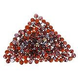 FUTUREORYY Feuerfeste Glasperlen Braun Beutel Dekorative Aquarium Steine DIY Bastelgravel für Feuerstellen Gartendeko und Vasenfüllung Vielseitig Einsetzbar