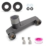 LNSYSNS Badewannenarmatur Wasserfall, Wasserfall Bad Armatur Badewanne, 2 Wasserauslässe Badewanne Wasserhahn, Einstellbare Temperatur, für Badewanne und Dusche