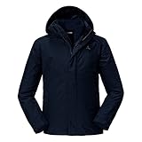 Schöffel Herren 3in1 Jacket Partinello M, wind- und wasserdichte Winterjacke mit separat verwendbarer Fleece Jacke, bequeme Regenjacke mit verstellbarer Kapuze