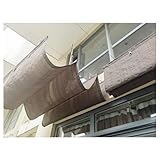 Einziehbares Sonnensegel, HDPE, UV-Schutz, Markise für Terrassen und Gärten, für den Außenbereich, aufrollbar, für Deck und Hinterhof, 1,5 x 4 m