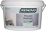 Renovo Rauhfaser flüssig Strukturfarbe Weiss Matt 5 L