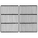 BBQ-Toro Gusseisen Grillrost (2 Stück) | je 27,5 x 41,5 cm | Guss Grillrost für Gasgrill, Holzkohlegrill | Passend für Tepro Toronto, Aktiva Angular, EL Fuego Montreal (Gusseisen (preseasoned))