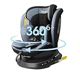Reecle 360 Drehbar i-Size Kindersitz mit ISOFIX 40-150 cm (0-36 kg) Reboarder, ab Geburt -12 Jahre, ECE R129
