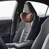 JGQFB Kopfstütze und Lendenkissen für Autositze für Hyundai Tucson Hybrid, Ergonomisch Design, Kann Rückenschmerzen lindern,B/Brown-Headrest