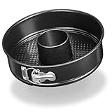 LINFELDT® Springform 26 cm Rund Auslaufsicher + Antihaft - Gemusterter Boden - Tortenform - Backform - Kuchenbackform - Kuchenform