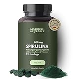 Spirulina & Chlorella Presslinge Hochdosiert - Reine Spirulina Alge mit Vitamin B12, Eisen, Omega 3, Magnesium-Laborgeprüfte Spirulina Tabletten, Made in Germany - Green Pulver - Leber entgiften