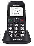 swisstone BBM 320c - GSM- All Carriers 1 GB Mobiltelefon mit großem beleuchtetem Farbdisplay, schwarz