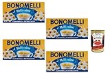 Bonomelli Notti Calme Kamillentee 4er Pack beruhigender Abendtee Camomilla Setacciata italienischer Kräutertee koffeinfrei + Italian Gourmet polpa