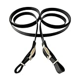 ZAVVIT Biothane Zügel – Geschlossene Zügel mit Schnalle. 2,84m lang! Flacher, pflegeleichter BioThane Zügel für Training und Ausritte