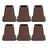 Für Möbelsteiger, 6 Stcs, Plastik -Antislip, Holzkorn, für Bettschreibtisch Sofa Stuhl Waschmaschinenlagerung