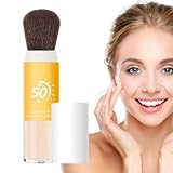 Sonnenschutz Puder, Mineral Sunscreen Setting Powder, Fixierpulver, No Color Matte Makeup Fixierpuder Mit Sonnenschutz, Minimiert Poren Und Feine Linien, Langanhaltende Ölkontrolle Für Dating, Reisen