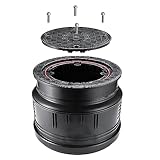 KARMAT Schachtabdeckung PS400 Schachtdeckel DN400 A15 Wasserdicht Geruchverschluss Kunstoff Rund Voll Dicht für Vollwandrohr ø 400 ohne Lüftungsöffnungen