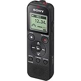 Sony ICD-PX370 Digitaler Mono Voice Recorder mit integriertem USB (Diktiergerät, MP3 Aufnahme, 57 Stunden Aufnahmezeit, 4GB Speicher, Optimized Voice Rec reduziert Umgebungsgeräusche) schwarz