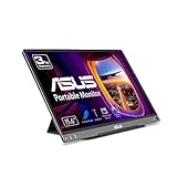 ASUS ZenScreen tragbarer Monitor MB16ACE, 39,6 cm (15,6 Zoll), Full HD (1920 x 1080), USB Typ-C, IPS Eye Care mit Lite Smart-Gehäuse, externer Bildschirm für Laptop, Dunkelgrau