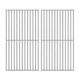 GFTIME 41,5 x 23,5 cm Edelstahl-Grillrost für Berkley 3-Brenner Gasgrill, Westpoint Holzkohlegrill, Burnhard FRED Jr Gasgrill, 2 Stück