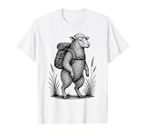 Wandern Schaf Rucksackreisen Bauernhof Cottagecore Wildlife Natur T-Shirt