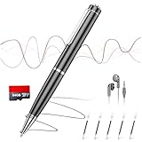 64GB Digitales Diktiergerät, Diktiergerät Aufnahmegerät mit Playback & One Touch Aufnahme, Wiedergabe mit DSP-Rauschunterdrückung & HD-Audio, 2400h Speicher Voice Recorder für Interviews, Vorträge