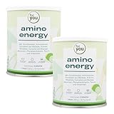 amino energy Limette - Pre-Workout-Booster - 2x350g Aminosäuren Pulver Doppelpack mit Citrullin Malat, Dextrin, L-Tyrosin, Taurin, Koffein aus Mate-Tee Extrakt - für mehr Energie Konzentration
