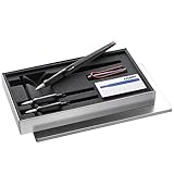 Lamy joy black Kalligraphie Füller Set – Schönschreibfüller mit 3 versch. Federn (1,1/1,5/1,9 mm) - Füllhalter mit Bandzugfeder & ergonomischem Griff – inkl. 5 Tintenpatronen T 10 blau