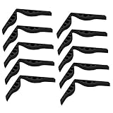 Youning Nasensteg-Pads Nasenrücken Anti-Beschlag-Silikon-Nasenbrücke, Nasen-Stützklammer,Zubehör zur Verhinderung des Beschlagens von Brillen, Anti-Extrusions-Innenstützrahmen 10 Stücke (E)