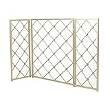 WDWDW 3-teiliger Funkenschutz, Eisenplatte, dekoratives Rankenmuster für Babys/Kinder