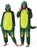 Spooktacular Creations Unisex Pyjama Plüsch Jumpsuit Einteiliges Dinosaurier Tier Kostüm für Erwachsene