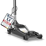 STAHLWERK Wagenheber WHF-75 ST mit 3 t Tragkraft, Doppelhubkolben und 75-500 mm Hubbereich extra Flacher Rangierwagenheber | Hydraulik-Wagenheber | Autoheber für Kfz Reifenwechsel