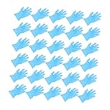 HOMSFOU 100 Stück hochelastische Reinigungshandschuhe einmalhandschuhe disposable Untersuchungshandschuhe aus Mischung aus -Untersuchungshandschuhen Blue