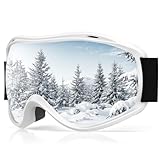 Occffy Skibrille Herren Damen Snowboard brille für Brillenträger OTG Anti-Nebel Winter Schneebrille UV-Schutz Kompatibler Helm Ski Goggles für Skifahren Snowboard