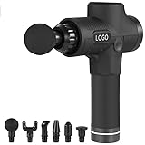 Massagepistole M67, 20-Stufen Profi Massagegerät mit 6 Aufsätzen - Kabellose Massage Gun gegen Muskelkater, Touch-Display, 1200-3300 RPM, Ultra-Leise für Tiefengewebsmassage (Schwarz)