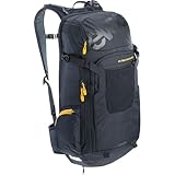 EVOC FR TRAIL BLACKLINE 20l Protektor Rucksack, Backpack für Bike-Touren & Trails (LITESHIELD Rückenprotektor TÜV/GS zertifizierter Fahrradrucksack, LITESHIELD SYSTEM AIR, Größe M/L), Schwarz