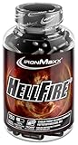 IronMaxx Hellfire - 150 Kapseln | Hochdosierte Tricaps mit Weidenrinden-, Pfeffer-, Schwarzbohnen- & Grapefruit-Extrakten | Perfekte Diätunterstützung