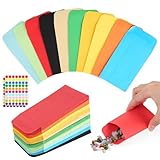 100 Stück Samentütchen, 8,9 x 5,6cm Papiertüten Klein, Bunt Süßigkeiten Tüten mit Aufkleber, Candy Bar Tüten für Geburtstagsfeiern, Hochzeitsfeiern
