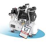 STAHLWERK Kompressor 10 L Tank - ölfrei & leise, 10 bar, Druckluftkompressor mit Brushless-Motoren, 2,1 PS, 1,6 kW, 210 l/min, Silentkompressor, Kolbenkompressor, Flüsterkompressor ST-110 Pro