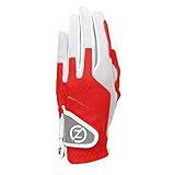 Zero Friction Damen Kompressions-Passform Linke Hand Golfhandschuh, Rot