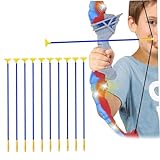 Pfeile mit Saugnapf, 10 Stück, Kunststoffpfeile für Kinder, 16,5 Zoll, Bogenschießset, Spielzeug, Ersatzpfeile, Übungsspielzeug für Kinder, Erwachsene, Pfeile mit Saugnapf, Spielzeug, Pfeil und Bogen,