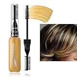 Haarkreide Kämme Set - Haarkreidekamm Set für temporäre Haare Haar Mascara Set | Temporäre Haarfarbe Haarfarbe 8 Farben Haarkreide Set