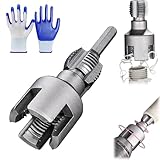 Integriertes Innen- und Außenrohrgewindewerkzeug, Rohrgewinde-Schneidwerkzeug, 1,27 cm (DN15) oder 1,9 cm (DN20) Rohrgrößen-Umgewindewerkzeug, elektrische Bohrmaschine, kompatibles