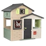 Smoby Life - Evo Friends Spielhaus (114x162x175 cm) mit Mind. 60% Recycling-Anteil - wetterfestes Gartenhaus für Kinder - Outdoor-Kinderhaus für Garten oder Terrasse - ab 3 Jahre