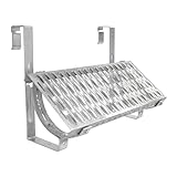 Decket Laufrost für Dach & Schornstein, Komplettset Typ D mit Dachtritt, Haltern, Befestigungen & Befestigungsschrauben, Trittfläche zur Bewegung auf dem Dach, Laufgitter, 40 cm Länge, Verzinkt