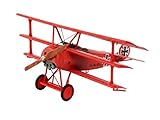 Revell Modellbausatz Flugzeug 1:72 - Fokker Dr.1 Triplane im Maßstab 1:72, Level 4, originalgetreue Nachbildung mit vielen Details, 04116, Unlackiert