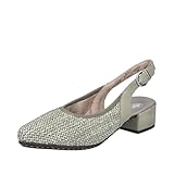 Rieker Damen 47060 Slingpumps, Grün, 40 EU