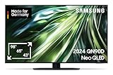 Samsung Neo QLED 4K QN90D Fernseher 50 Zoll, Neural Quantum 4K AI Gen2 Prozessor, Mini LED TV, AI Upscaling, Smart TV, Dolby Atmos, Gaming Hub, GQ50QN90DATXZG, Deutsches Modell