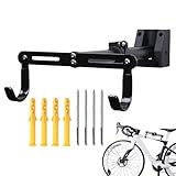Gkumgwo Wandmontierter Fahrradständer,Wandmontierter Fahrradhalter Haken - Schwerlast Aufbewahrungssystem Praktische Haken Platzsparende Aufbewahrung Für Garten Werkstatt Garage Wohnung