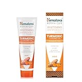 Himalaya Whitening Antiplaque Toothpaste with Turmeric + Coconut Oil for Brighter Teeth, 113g