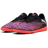 PUMA Unisex Future 8 Play IT Fussballschuh, Black White-Glowing RED, 44 EU