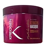Kreogen Keratin Masque für Coloriertes Haar, 500 ml, mit Seidenproteinen und Arganöl, Farbschutz, Tiefenreparatur