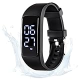 Schrittzähler Uhr Ohne Handyverbindung, IP68 wasserdichte, EPERSU Fitness Tracker Armband Kalorienzähler für Kinder, Männer, Frauen, Ohne App, Ohne Bluetooth, für Sauna & Schwimmen