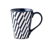 Tasse de grande capacité à motif géométrique créatif, tasse en céramique domestique, tasse à café au lait, Design de grand calibre, 450ML